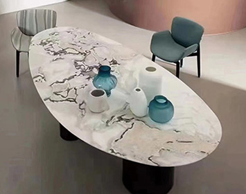 Fendi white marble table